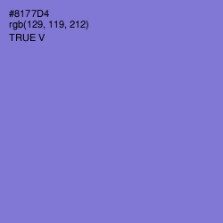 #8177D4 - True V Color Image